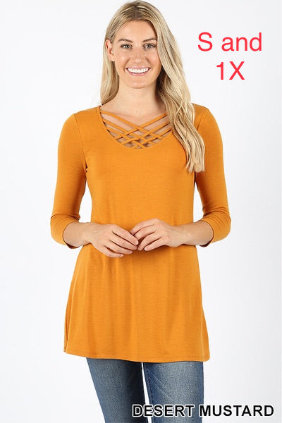 550 3/4S Triple Lattice TOP in DESERT MUSTARD