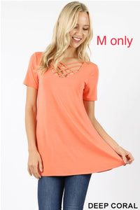 3537 1/4S Triple Lattice TOP in DEEP CORAL