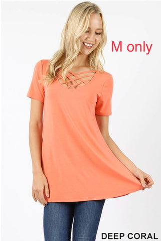 3537 1/4S Triple Lattice TOP in DEEP CORAL
