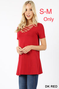 330 1/4S Triple Lattice TOP in DK RED