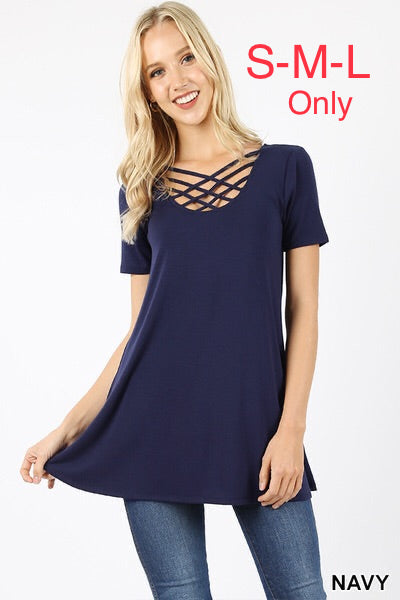 343 1/4S Triple Lattice TOP in NAVY