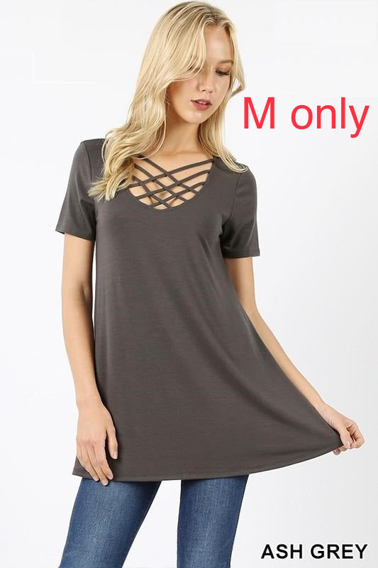 325 1/4S Triple Lattice TOP in ASH GREY