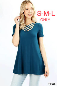 345 1/4S Triple Lattice TOP in TEAL