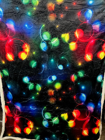 8333 Barbara's Rainbow Bubbles Sherpa Blanket JV-123