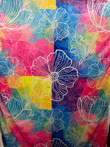 8371 Lotus Pastels Sherpa Blanket JV-123