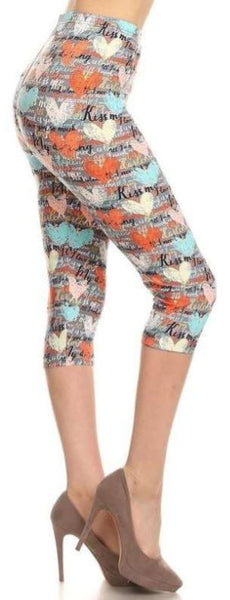 854 Kiss Me LEGGINGS or CAPRIS JV-G39C