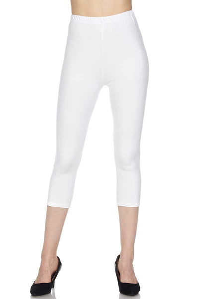 1017 SOLID White LEGGINGS or CAPRIS JV-H12/13/14