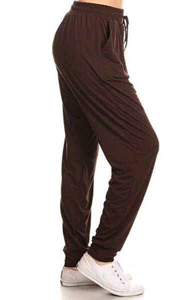 2200 SOLID Brown JOGGERS JV-B19