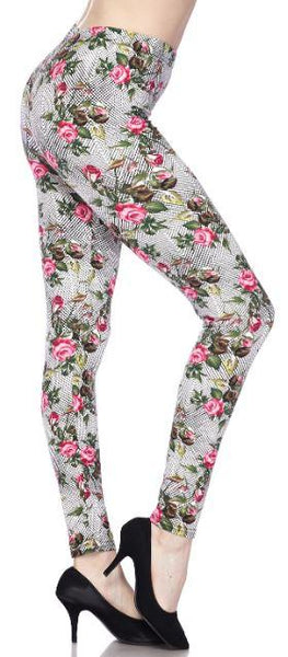 2267 Floral Illusion LEGGINGS or CAPRI JV-K31C