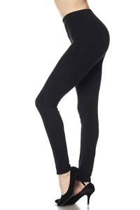 1001 SOLID Black LEGGINGS or CAPRI JV-M21/26/31