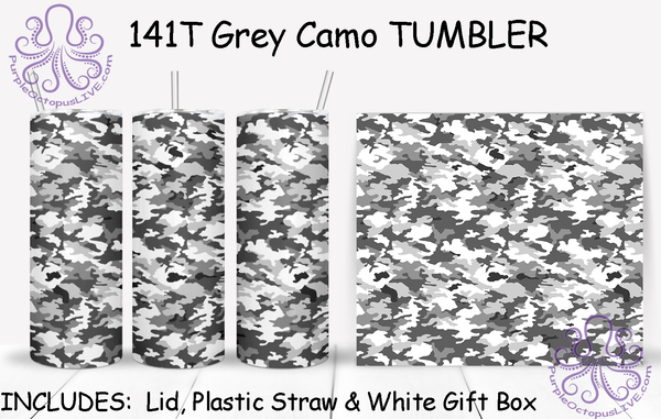 141T Grey Camo TUMBLER - TBM