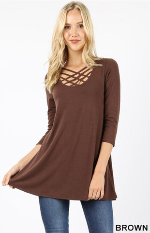 575 3/4S Triple Lattice TOP in BROWN