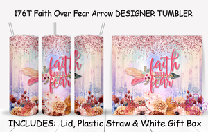 176T Faith Over Fear Arrow TUMBLER - TBM