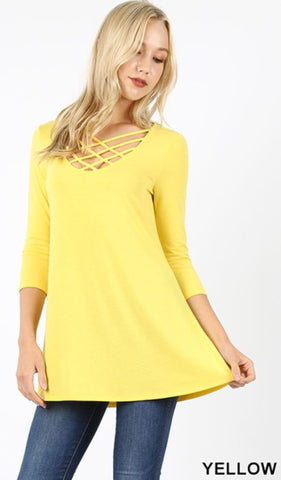 573 3/4S Triple Lattice TOP in YELLOW