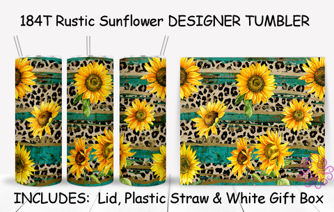 184T Rustic Sunflower TUMBLER - TBM