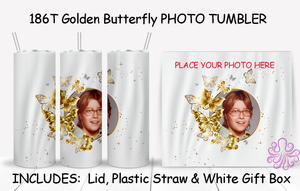 186T Golden Butterfly PHOTO TUMBLER - TBM