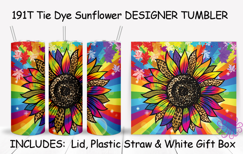 191T Tie Dye Sunflower TUMBLER - TBM