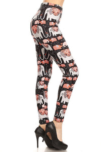 199 Peachy Elephant LEGGINGS