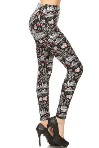 2002 USA Graphic LEGGINGS JV1-Q14B G