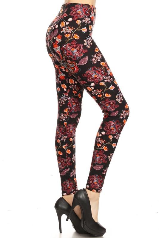 2006 Hot Crimson and Mustard LEGGINGS ... Named BY Phyllis Breard