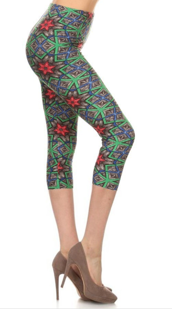 2059 Entwined Desert Path LEGGINGS or CAPRI