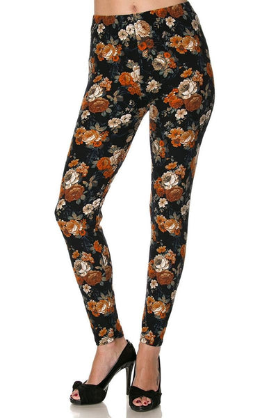 2067 Floral Spice LEGGINGS JV1-Q12BR G