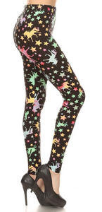 2101 Unicorns and Stars LEGGINGS JV1-Q37B G