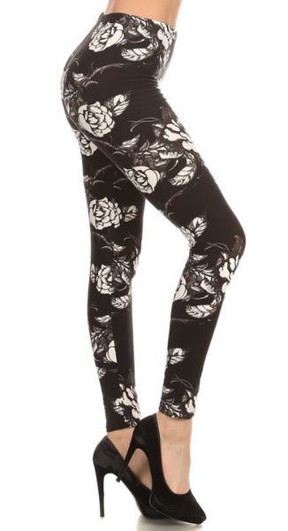 2111 Floral Whisper LEGGINGS JV1-Q12BL G