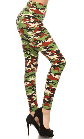 2117 More Green Camo 3 LEGGINGS