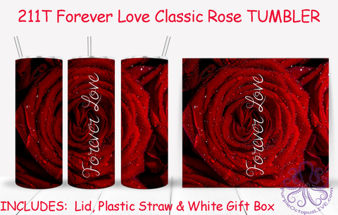 211T Forever Love Classic Rose TUMBLER - TBM