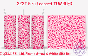 222T Pink Leopard TUMBLER - TBM