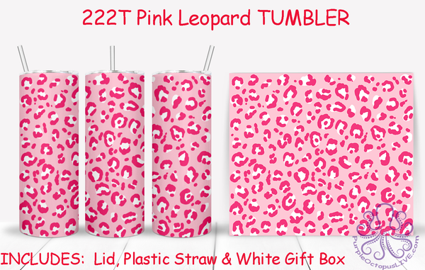 222T Pink Leopard TUMBLER - TBM