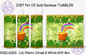 228T Pot Of Gold Rainbow TUMBLER - TBM