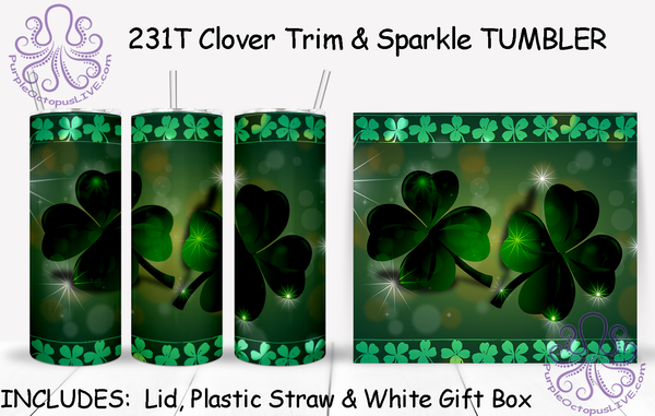 231T Clover Trim & Sparkle TUMBLER - TBM