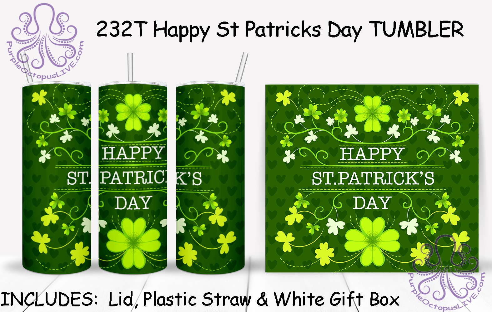 232T Happy St Patricks Day TUMBLER - TBM