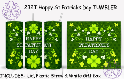 232T Happy St Patricks Day TUMBLER - TBM