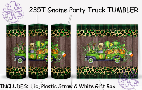 235T Gnome Party Truck TUMBLER - TBM