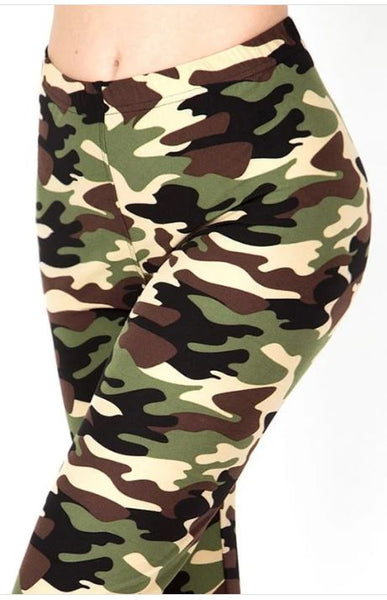2428 Camo w Tan & Brown LEGGING