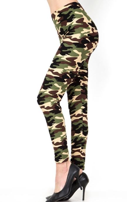 2428 Camo w Tan & Brown LEGGING