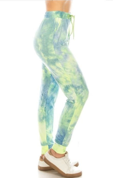 2453j Lime Ade Tie Dye JOGGERS
