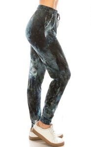 2454j Smokey Grey Tie Dye JOGGERS
