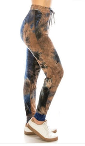 2455j Dirty Blue Tie Dye JOGGERS SOLD OUT