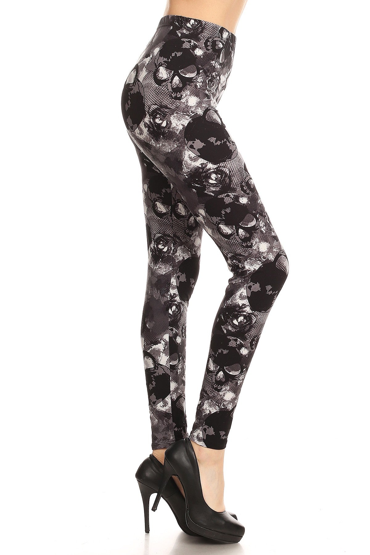 2458 Printed Skulls LEGGINGS