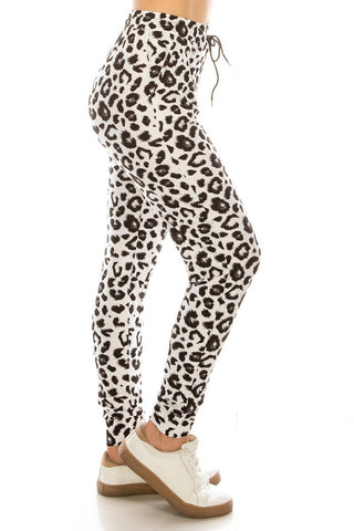 2459j White Leopard JOGGERS