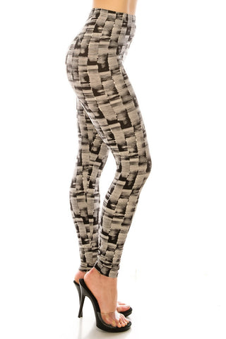 2461 Tiled Slate LEGGINGS
