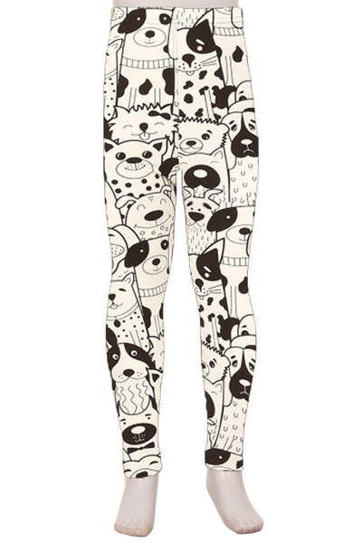 2463 Newspaper Pups LEGGINGS or Kids