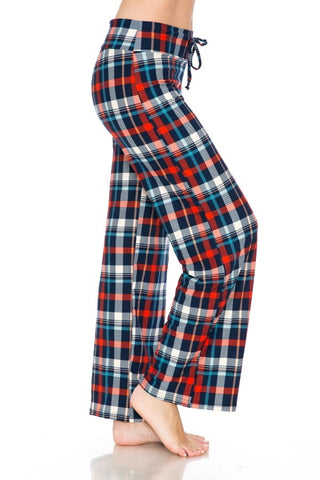 2522L RWB Plaid LOUNGERS