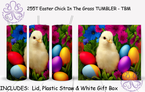 255T Easter Chick In The Grass TUMBLER - TBM