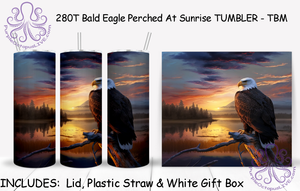 280T Bald Eagle Perched At Sunrise TUMBLER - TBM