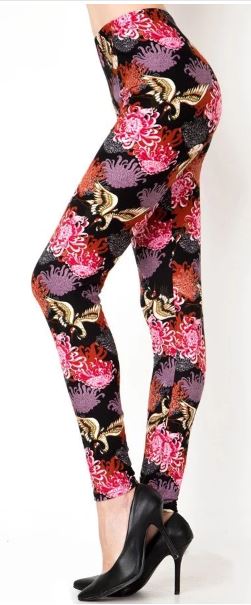 281 Japanese Crane LEGGINGS JV1-Q24B G